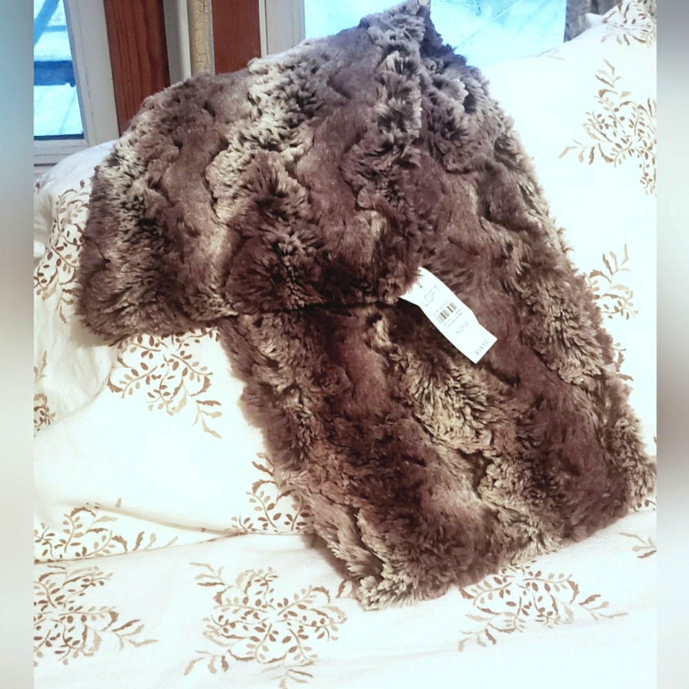 Ann Taylor LOFT Faux Fur Infinity Scarf